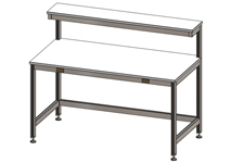 Stature ESD aluminium Elegance tafel met opstand. (maatwerk is mogelijk) Stature ESD aluminium Elegance tafel met opstand. (maatwerk is mogelijk)
