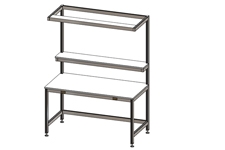 Stature tafel met opstand en verlichting Stature tafel met opstand en verlichting